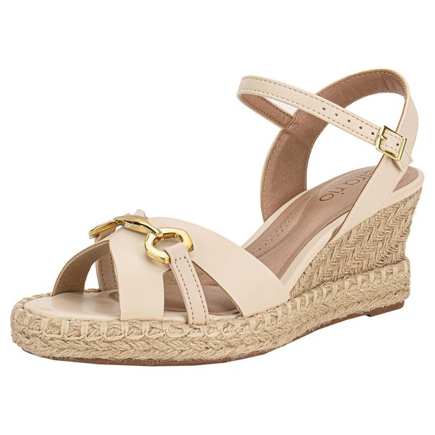 Sandália Feminina Anabela Beira Rio 8486119 NATURAL 35