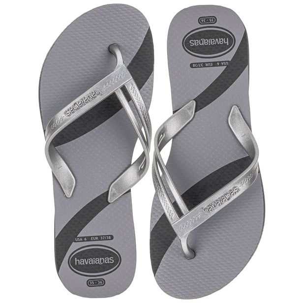 Chinelo Feminino Elegance Print Havaianas 4148804 CINZA 35/36