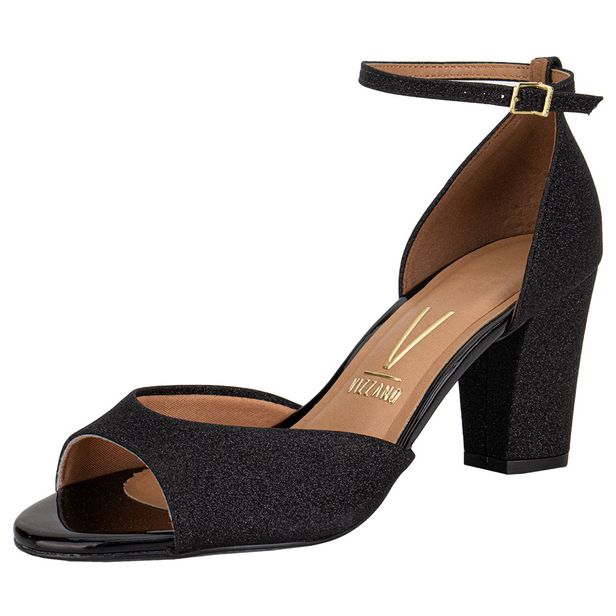 Sandália Feminina Salto Médio Vizzano - 6262206 PRETO 02 34