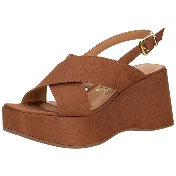 Sandália Feminina Anabela Vizzano 6559101 CAMEL 34