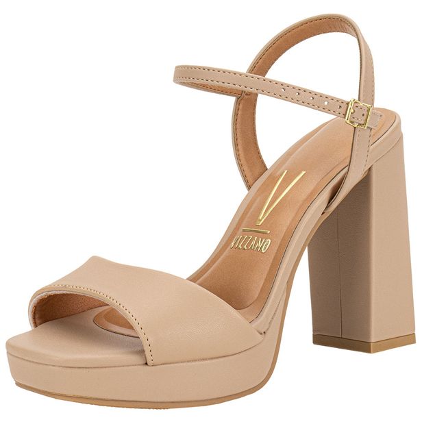 Sandália Feminina Meia Pata Vizzano 6551100 BEGE 34