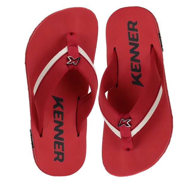 Chinelo Masculino Kivah Kenner DSM VERMELHO 37