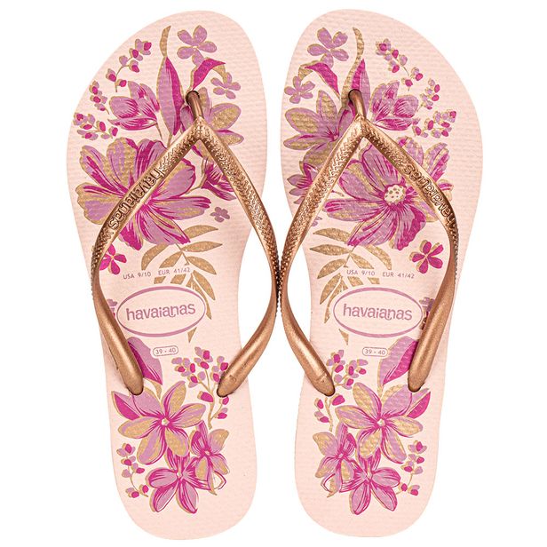 Chinelo Feminino Slim Organic Havaianas 4132823 ROSA 33/34