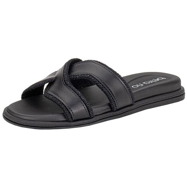 Tamanco Feminino Flat Beira Rio 8488127 PRETO 35