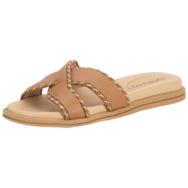 Tamanco Feminino Flat Beira Rio 8488127 CARAMELO 37