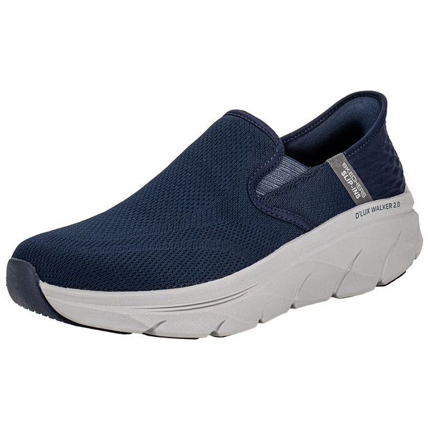 Tênis Masculino D'Lux Walker 2.0 Reeler Skechers 232463 AZUL/CINZA 40