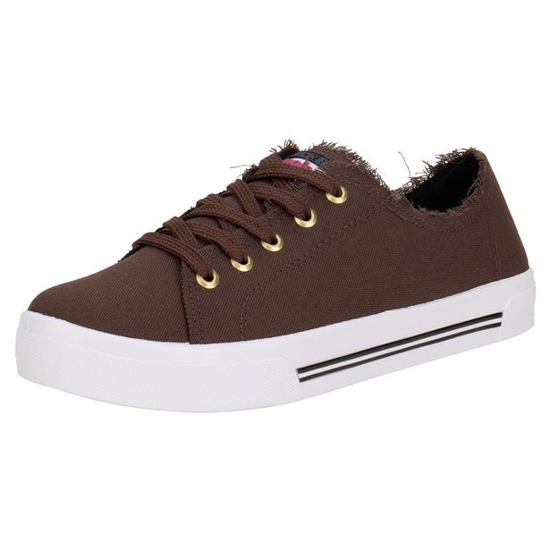 Tênis Feminino Casual Moleca 5667322 CHOCOLATE 34