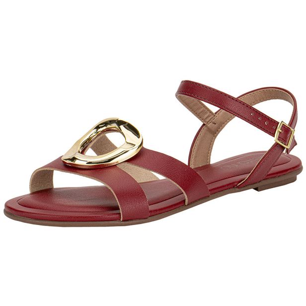 Sandália Feminina Flat Beira Rio 8367872 VINHO 34