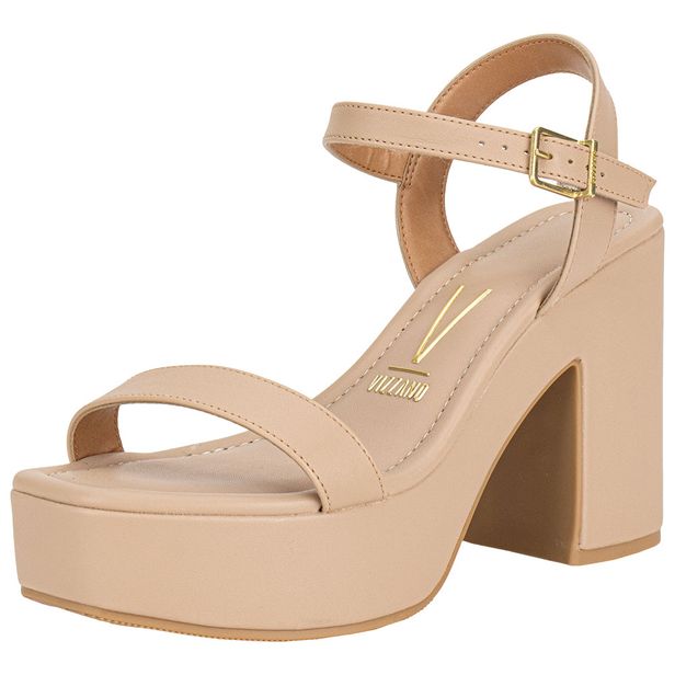 Sandália Feminina Meia Pata Vizzano 6541100 BEGE 34