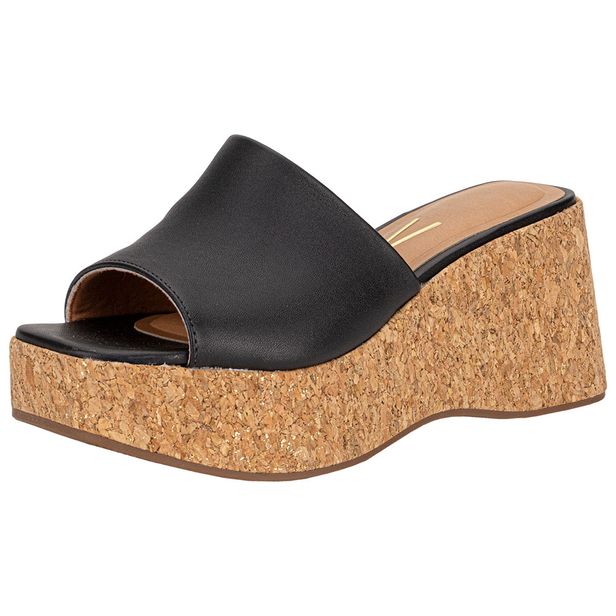 Tamanco Feminino Anabela Vizzano 6559100 PRETO 35