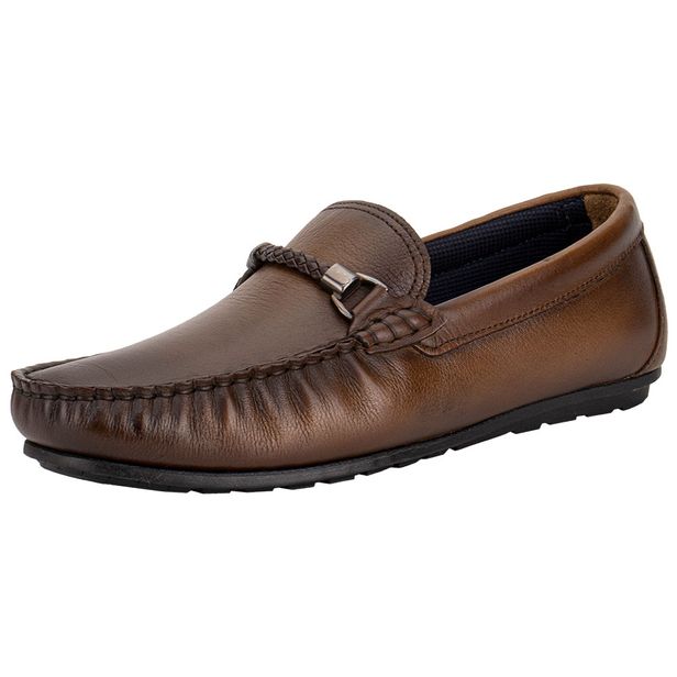 Mocassim Masculino Tom Democrata 651102 CAFÉ 37