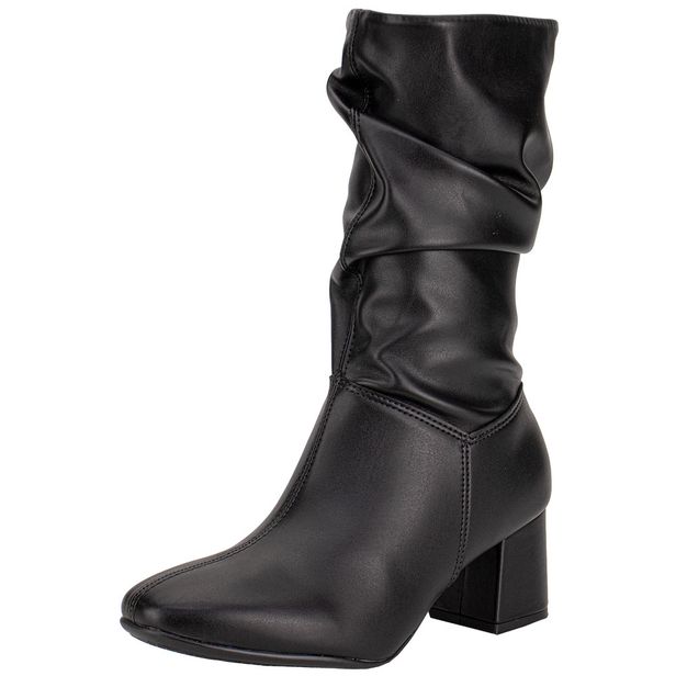 Bota Feminina Cano Médio Beira Rio 9076102 PRETO 34