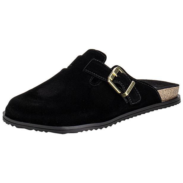 Sapato Feminino Mule Moleca 5743209 PRETO/CAMURÇA 34