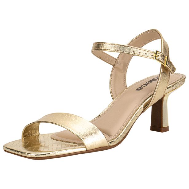 Sandália Feminina Salto Taça Moleca 5523301 OURO 34