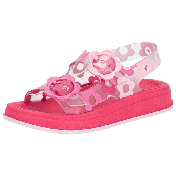 Sandália Infantil Barbie New Style II Flat Grendene Kids 23375 PINK 25