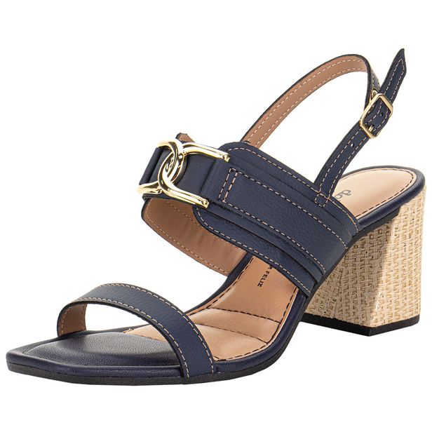 Sandália Feminina Salto Grosso Dakota Y8284 MARINHO 34
