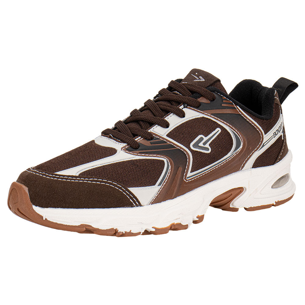 Tênis Masculino Box 200 BX2555 CAFÉ | Clovis Calçados