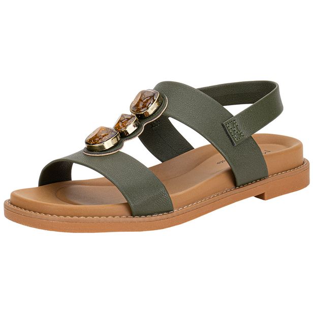 Sandália Feminina Flat Modare 7205106 OLIVA 34