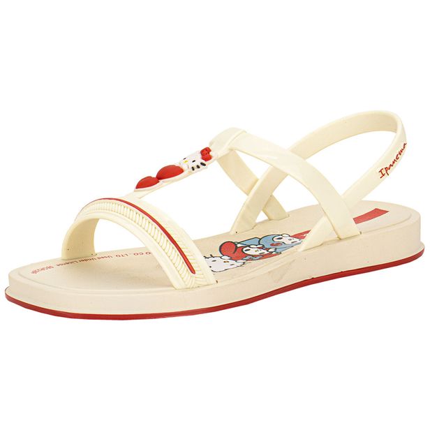 Sandália Infantil Feminina Hello Kitty Ipanema 27431 BEGE/VERMELHO 25