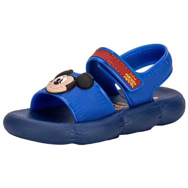 Sandália Infantil Baby Disney Pump Puff Grendene Kids 23377 AZUL/VERMELHO 19