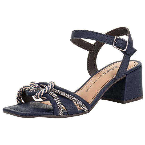 Sandália Feminina Salto Grosso Dakota Y9583 MARINHO 34