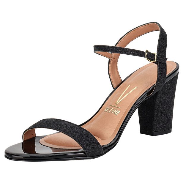 Sandália Feminina Salto Médio Vizzano - 6262474 PRETO 02 34
