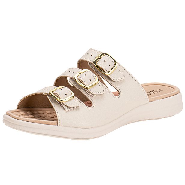 Sandália Feminina Conforto Modare 7174122 BRANCO/OFF 34
