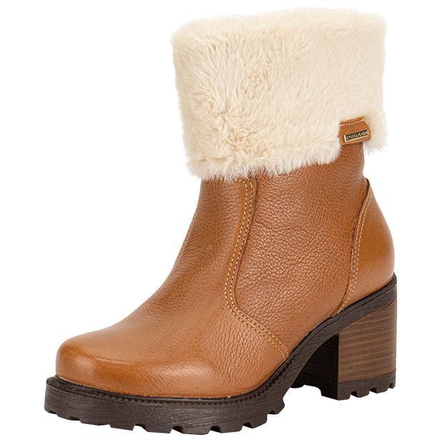 Bota Feminina Cano Baixo Pegada 281328 CARAMELO 34