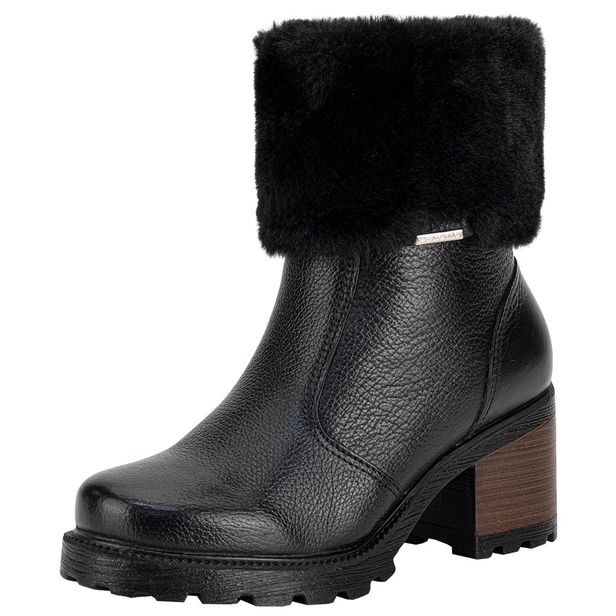 Bota Feminina Cano Baixo Pegada 281328 PRETO 34