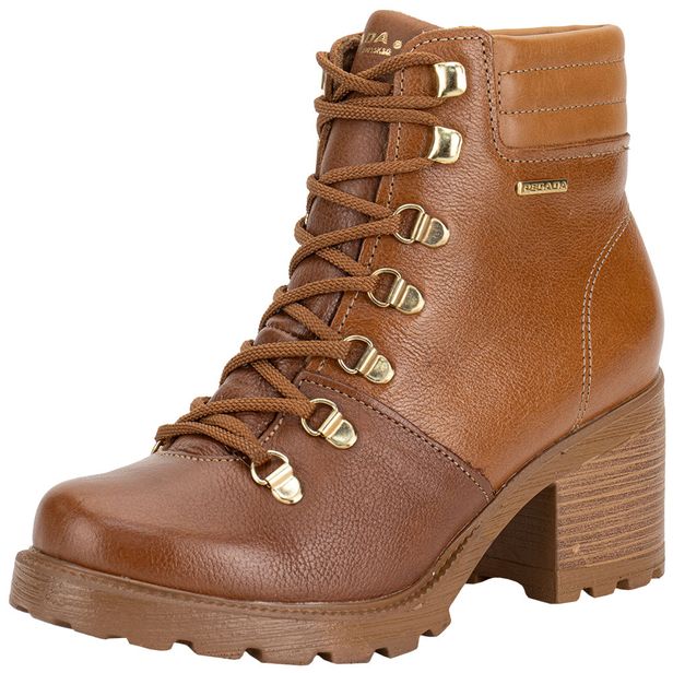 Bota Feminina Coturno Pegada 281321 CARAMELO 38