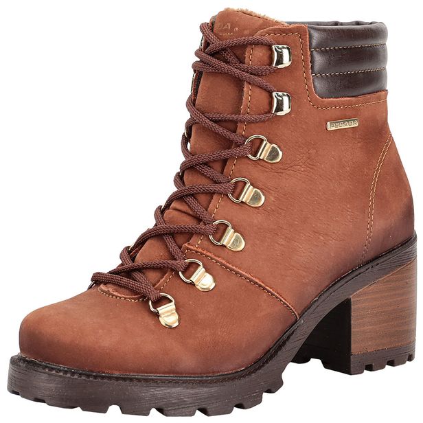 Bota Feminina Coturno Pegada 281321 CHOCOLATE 35