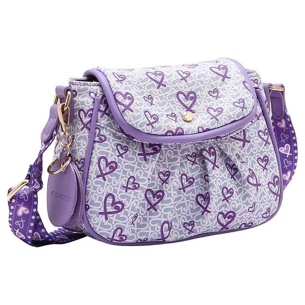 Bolsa Feminina Transversal Chenson CG84964 LILÁS