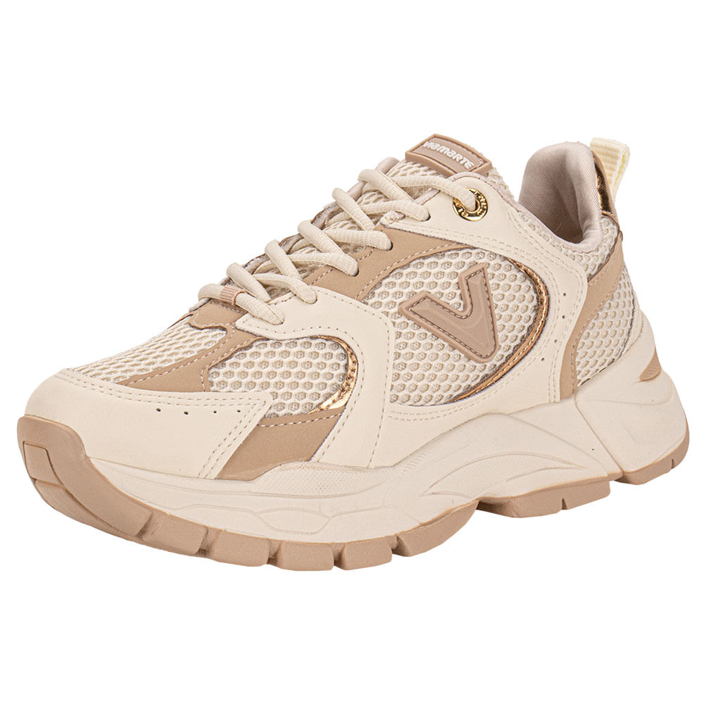 Tênis Feminino Chunky Via Marte 140010 BEGE cloviscalcados
