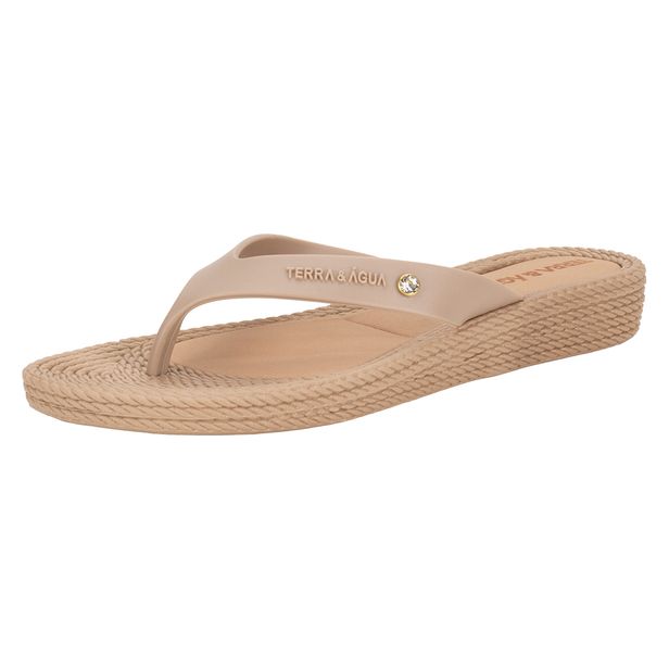 Tamanco Feminino Flat Terra & Água 210012 BEGE 33/34