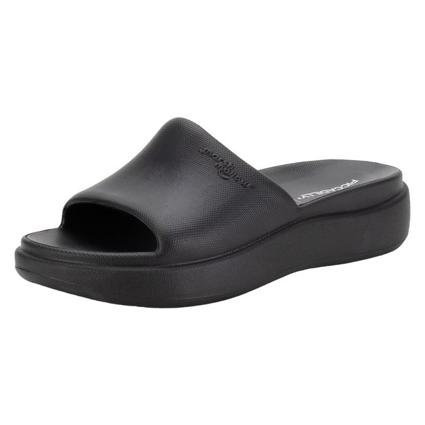 Tamanco Feminino Anabela Marshamallow Piccadilly C238003 PRETO 33