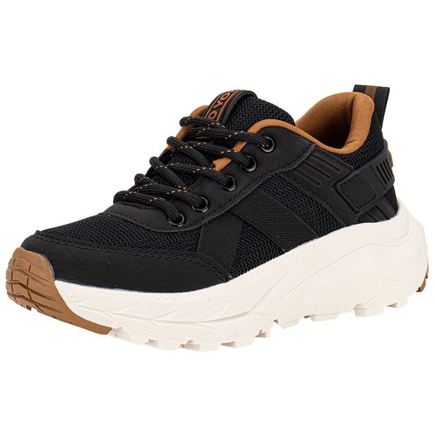 Tênis Infantil Masculino Stones 2 Ollie 800 PRETO/BEGE 28