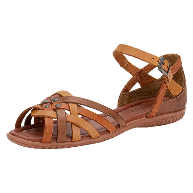 Sandália Feminina Flat New Face 31402 CARAMELO 35