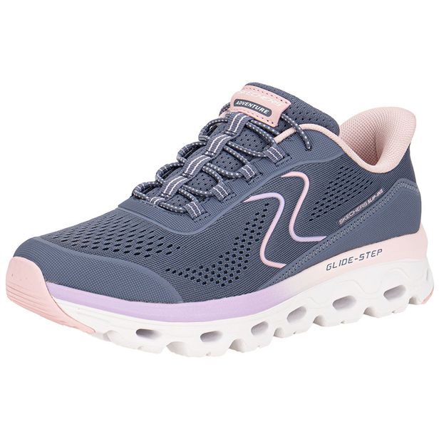 Tênis Feminino Glide-Step Sole Skechers 1820272 CINZA/ROSA 34