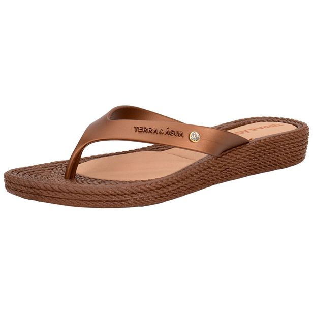 Tamanco Feminino Flat Terra & Água 210012 BRONZE 33/34