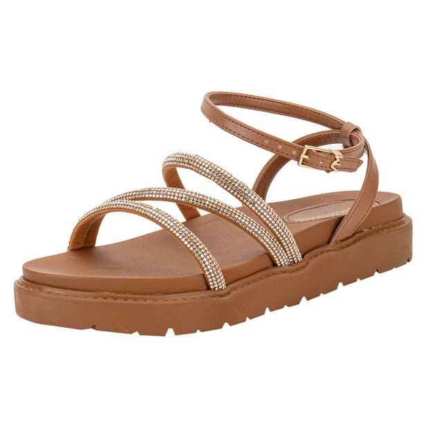 Sandália Feminina Flat Via Marte 176006 CARAMELO 35