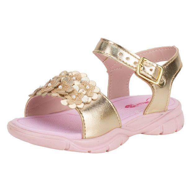 Sandália Infantil Feminina Baby Nathielly 0040051 OURO 21