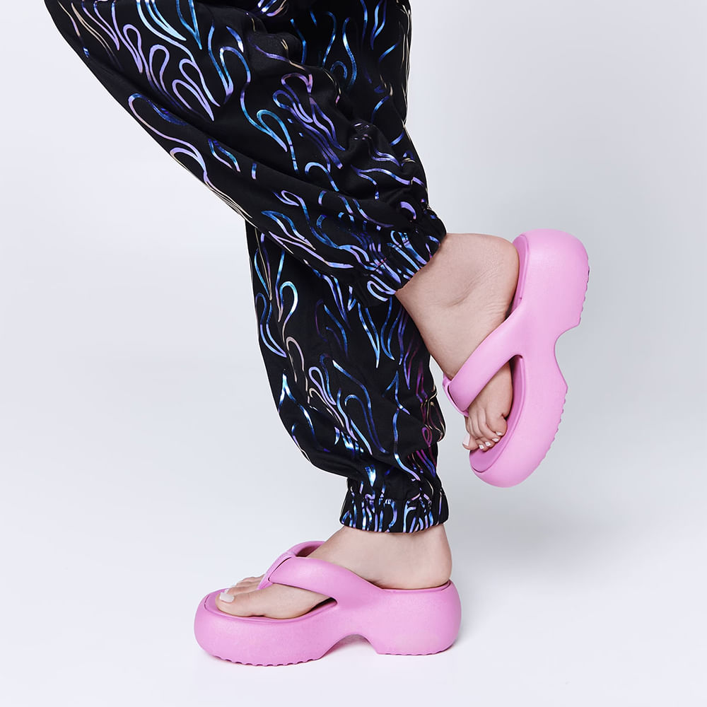 Melissa Free Fuzzy Platform 35875 ROSA | Clovis Calçados
