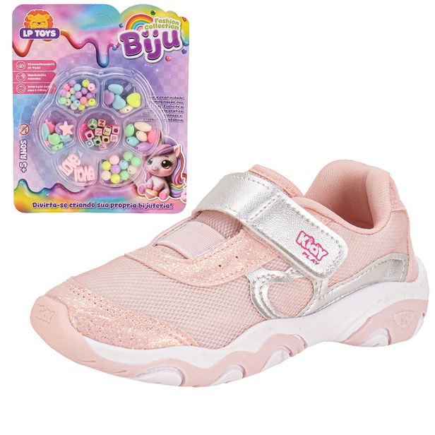 Tênis Infantil Feminino Play Kidy 0071829 ROSA 27