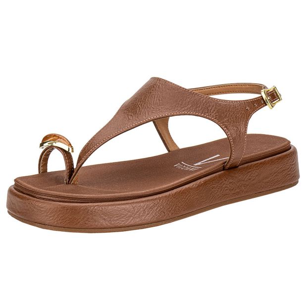 Sandália Feminina Flat Vizzano 6506127 CAMEL 39