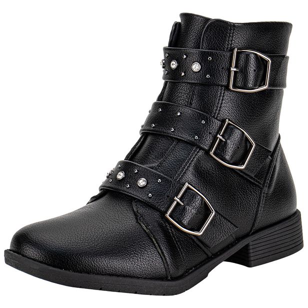 Bota Feminina Cano Baixo Piccadilly 653016 PRETO 36