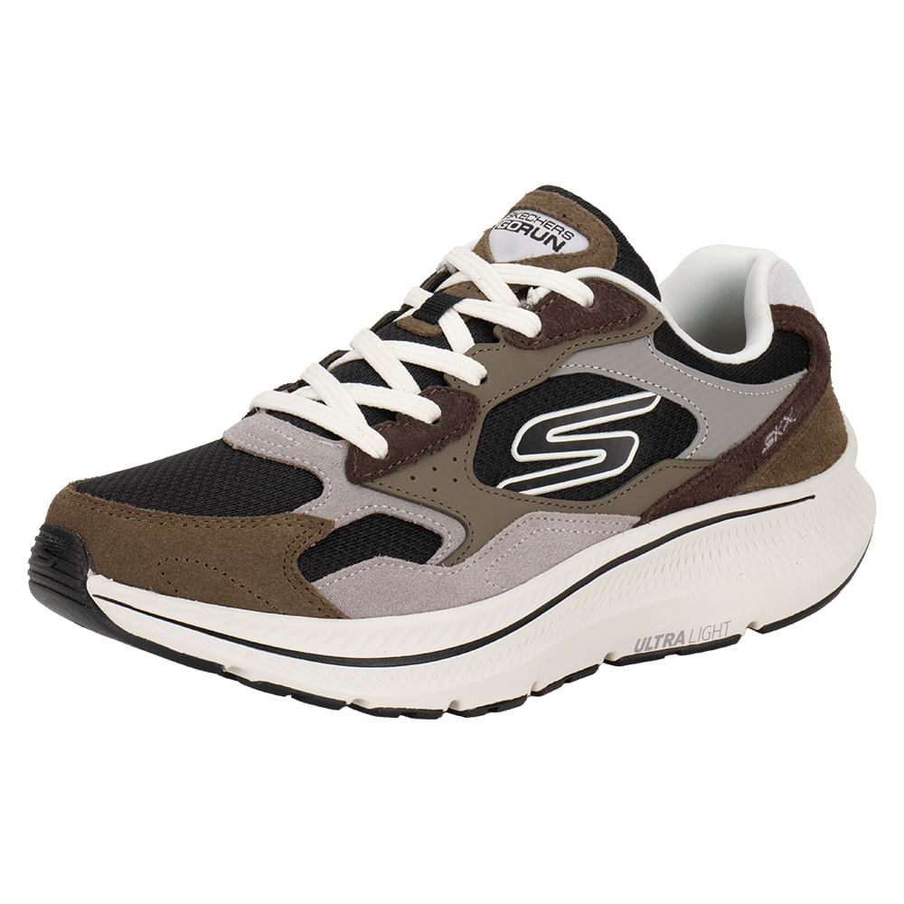 Tênis Masculino Go Run Consistent 2.0 Skechers 220872 CAFÉ/BEGE