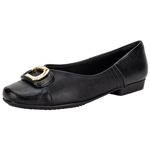 Sapatilha Feminina Flat Piccadilly 250262 PRETO 34
