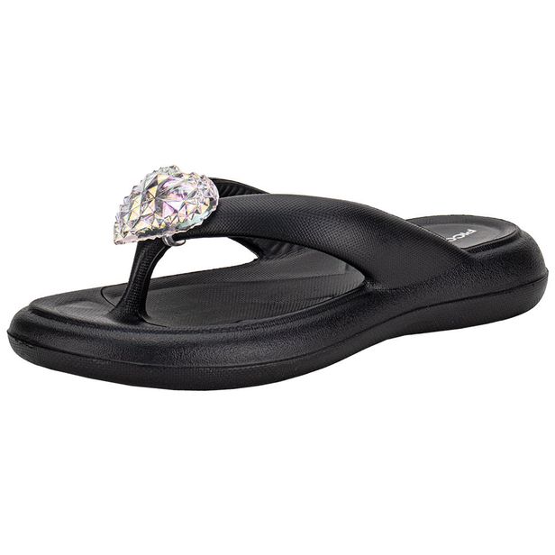 Chinelo Feminino Marshmallow Piccadilly 248003 PRETO 35