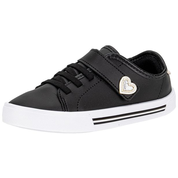 Tênis Infantil Feminino Molekinha 2524159 PRETO/DOURADO 25