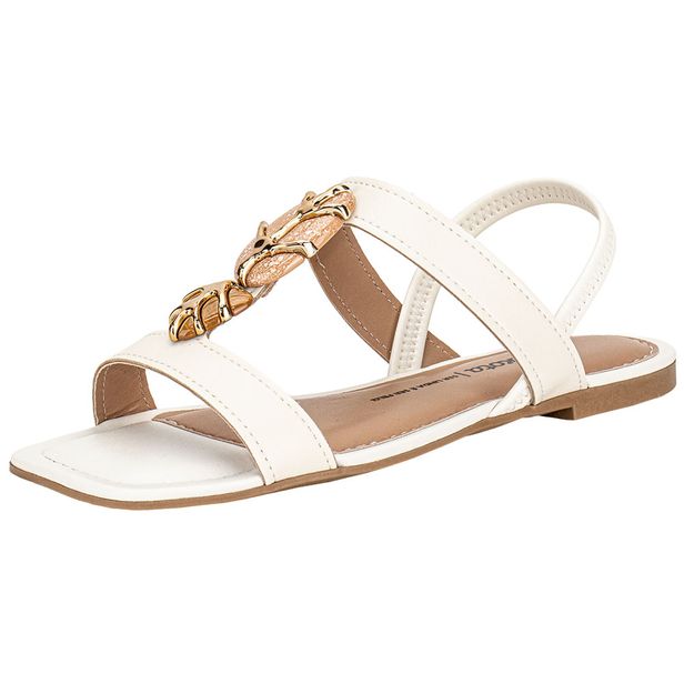 Sandália Feminina Flat Dakota Y9611 MARFIM 34